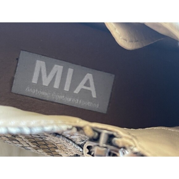 MIA Women SZ 6 Auden Ankle Casual Zip Snakeprint Bootie Shoe Boho Rocker - Picture 5 of 12